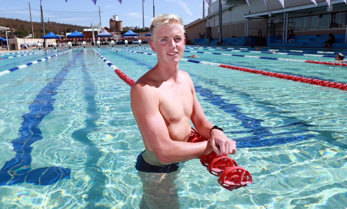 HIGH POTENTIAL: Jamie Mooney is ready to dive head-on into swimming. Picture: Les Smith