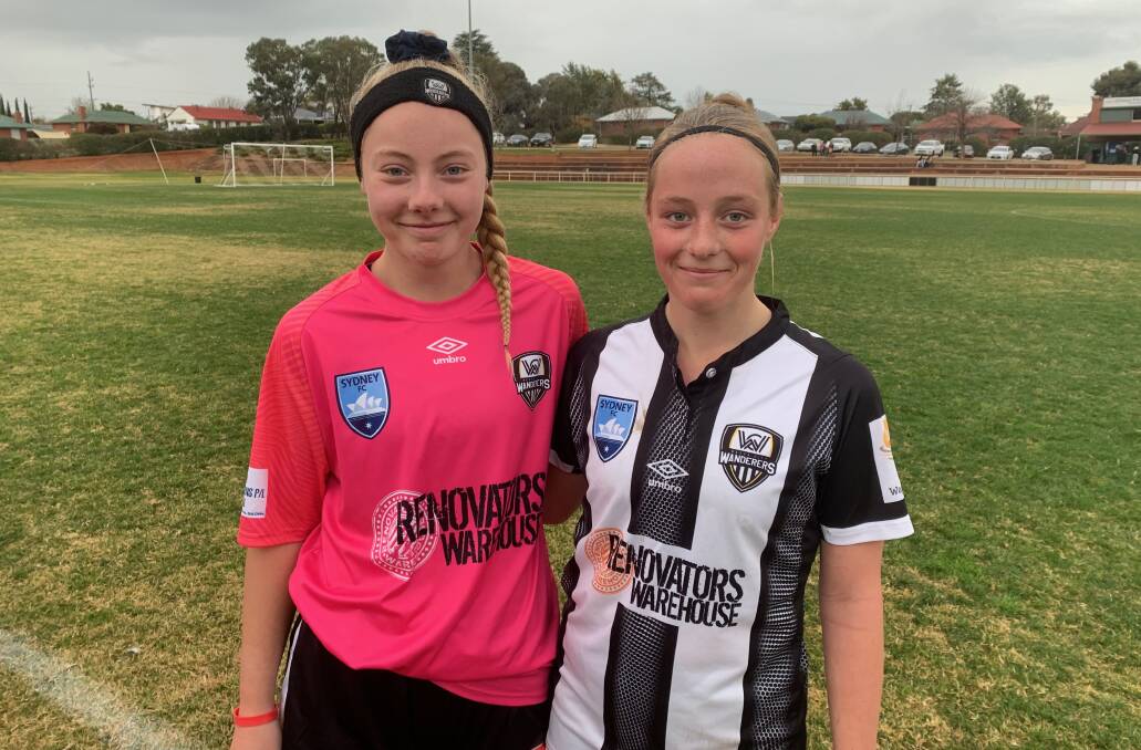 STRONG SHOWING: Samantha Emms (left) and Megan Castle were influential in NSW Country's National Youth Championships win. 