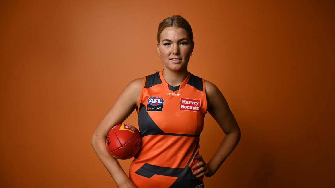 Ally Morphett before her AFLW debut. Picture: GWS Giants