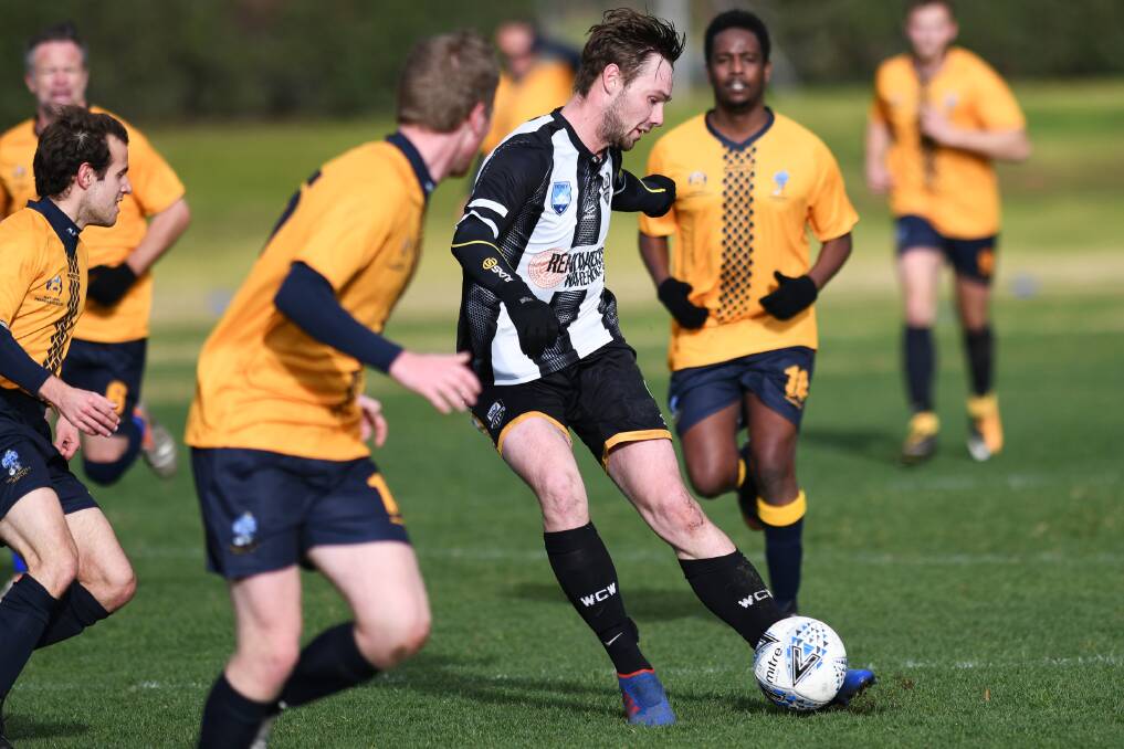 CONFIDENCE BOOSTER: Jake Ploenges in action during last week's 3-0 win over Narrabundah, which snapped a five game losing streak. Picture: 