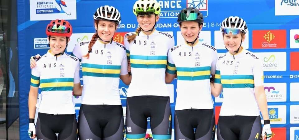 STRONG RESULT: Bronte Stewart (left) began her European sojourn in strong style at the Tour du Gevaudan Occitanie earlier this month.