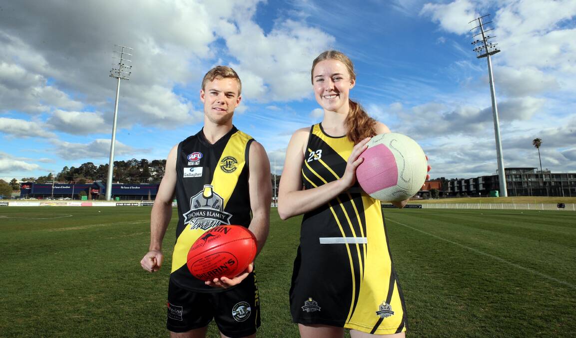 READY TO FIRE: Wagga Tigers siblings Dylan and Abbey Morton will both play in first grade qualifying finals on Saturday. Picture: Les Smith