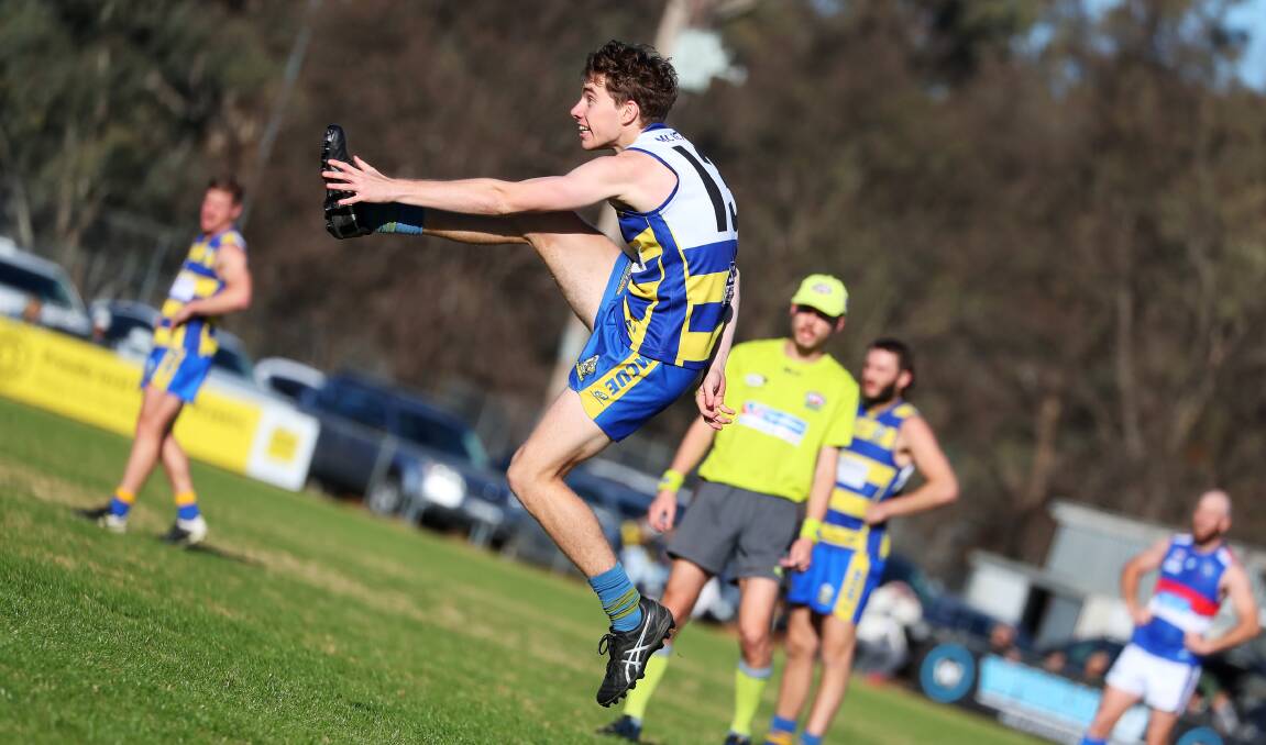 RAPID IMPROVER: Ethan Schiller has been a regular in MCUE's midfield after winning their best and fairest last season. Picture: Emma Hillier