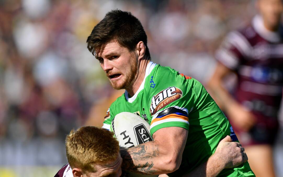 MAKING WAVES: Canberra's English forward John Bateman has made a big impact in his first year in the NRL. Picture: Gregg Porteous/NRL Photos