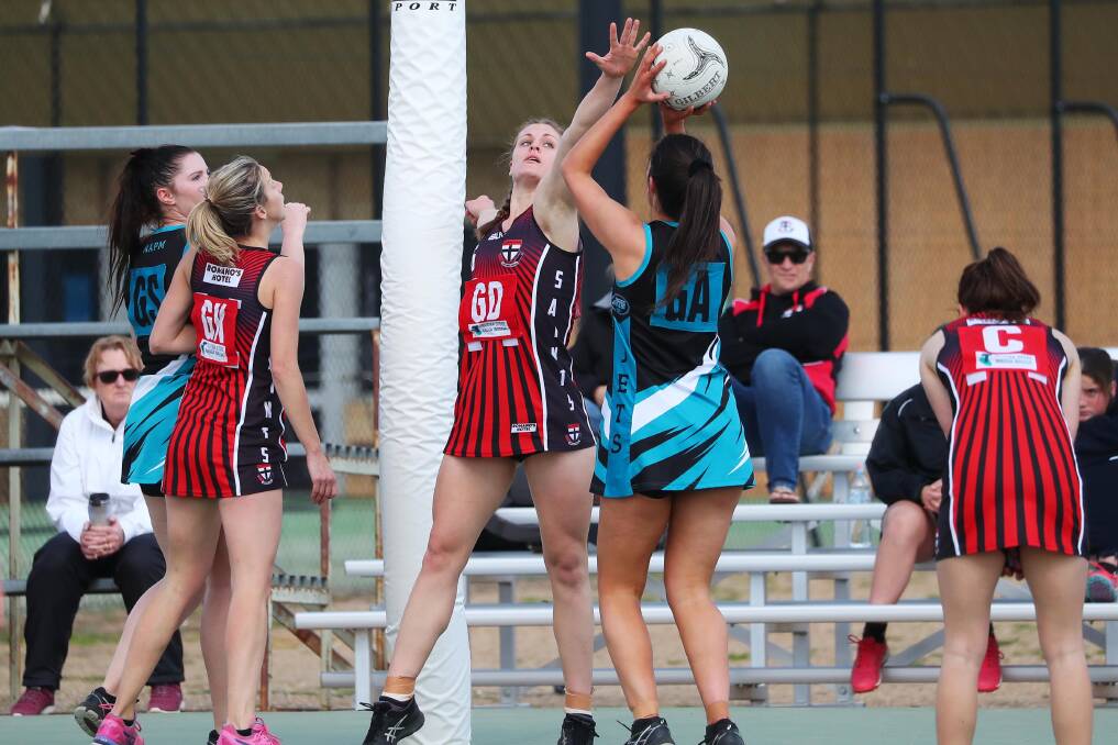 INJURY BLOW: Ganmain-Grong Grong-Matong's Ruby Porter (GD, pictured playing for North Wagga last year) has been ruled out for the rest of the year. Picture: Emma Hillier.