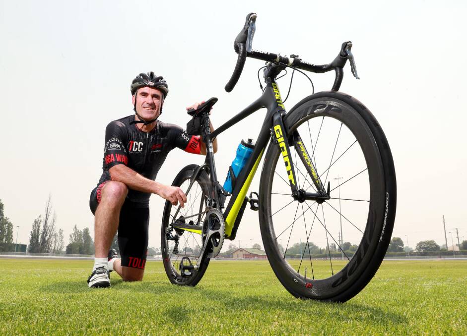 CLUB CHAMPIONSHIPS: Marrar Bombers first grade coach Shane Lenon is ready for the Tolland Cycling Club Championships on Sunday. Picture: Les Smith