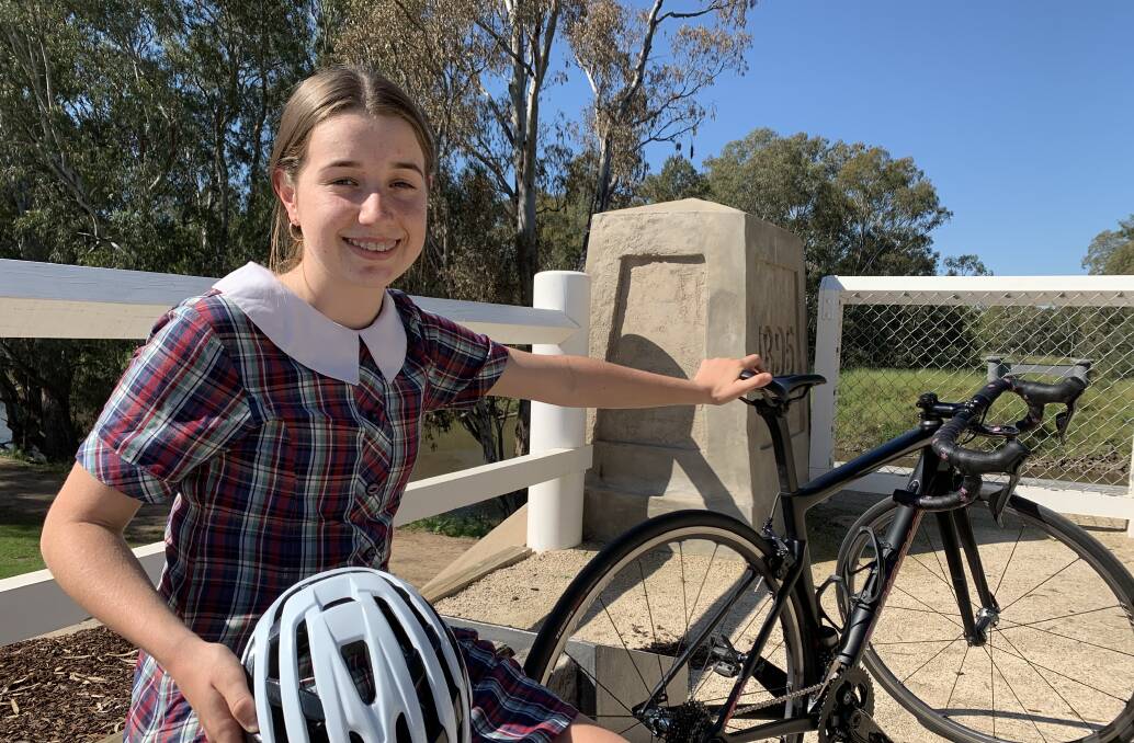 RIDING FOR GLORY: Bronte Stewart will contest the time trial and road race at this weekend's junior state road championships in Wagga. Picture: Jon Tuxworth