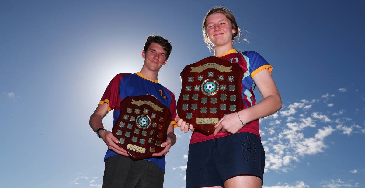 DEFENDING TITLES: Mater Dei siblings Luke and Hannah Stevens are keen to help retain the Creed and Shipard Shields. Picture: Emma Hillier
