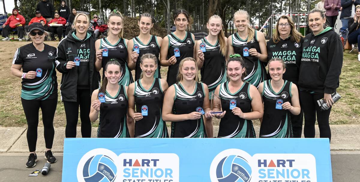 NUMBER ONE: Wagga won the under-7 division at the NSW state titles in Sydney over the long weekend. Picture: Netball NSW/Nigel Owen