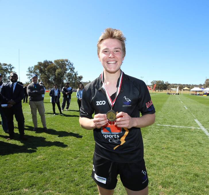 STANDOUT EFFORT: Griffith fly-half Bryn Francis won the McMullen Medal as the third grade player of the match. Picture: Les Smith