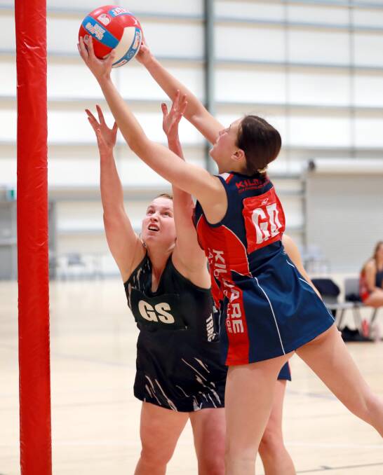 The first matches of Wagga's school netball competition took place this week, including Kildare Catholic College v The Riverina Anglican College. Pictures: Les Smith