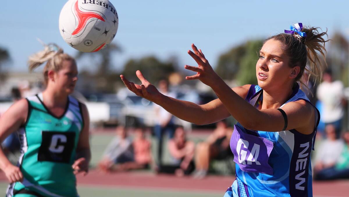 YOUNG TALENT: Flynn Hogg is one of a handful of teenagers in the Riverina netball league's representative squad to play Canberra. Picture: Emma Hillier.