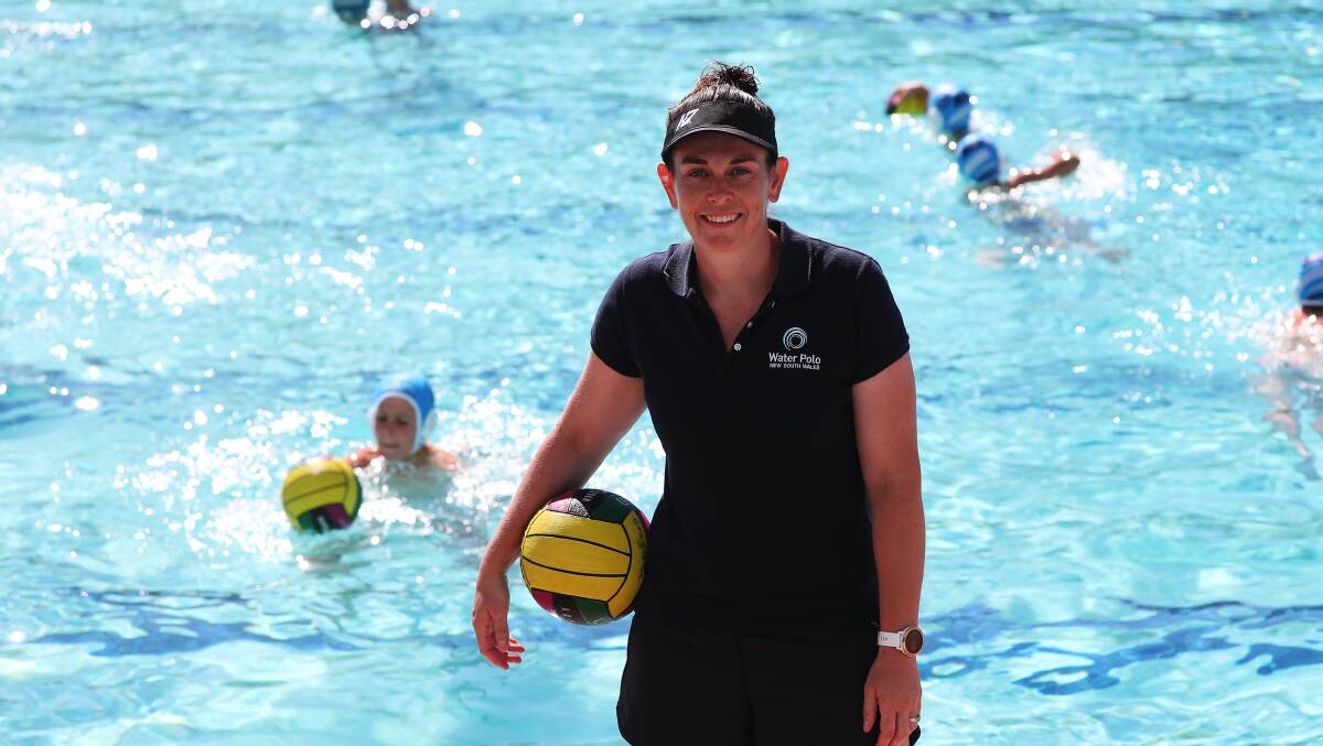 A water polo development camp was held in Wagga for under-13 and under-15 players on the weekend, with dual Olympic bronze medallist Alicia Smith among those handing out tips. Pictures: Emma Hillier