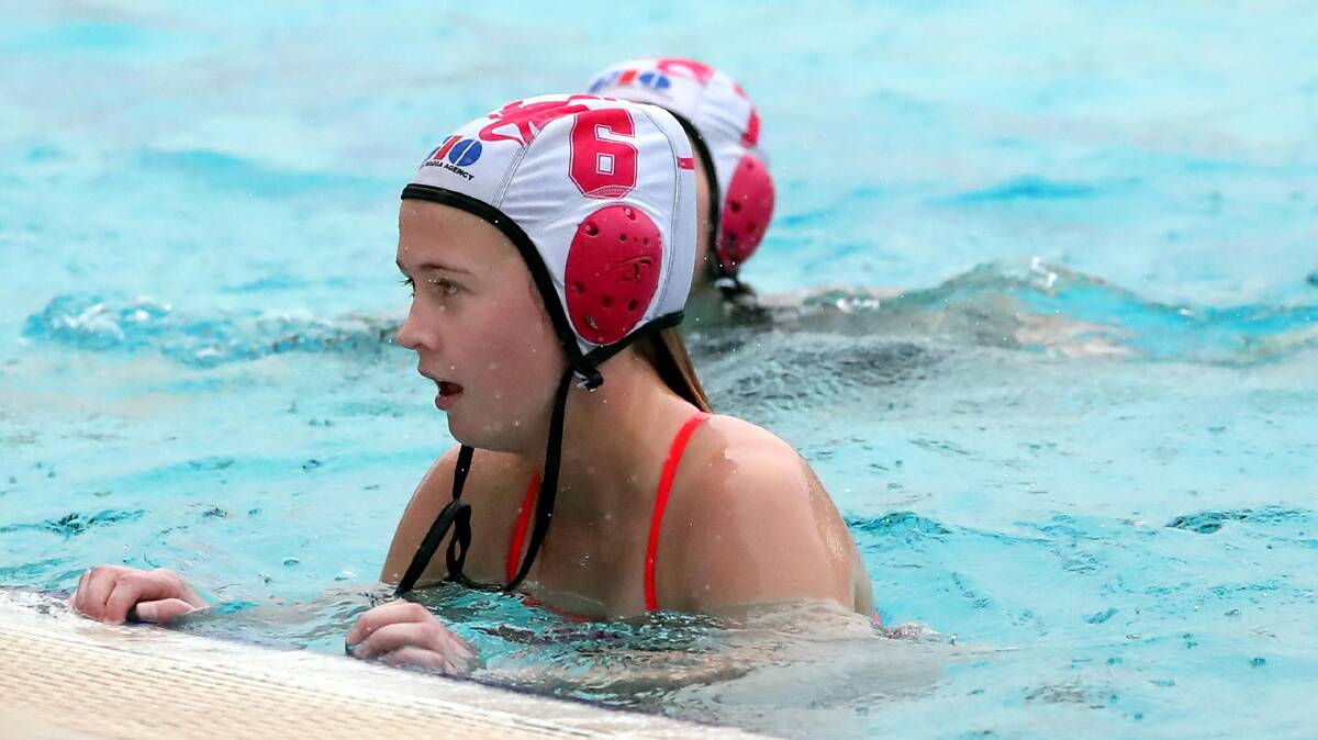 Wagga's Ebony Lewis, pictured in 2017, will represent Riverina at home at next week's NSWCHSSA Secondary Girls Water Polo Championships. Picture: Kieren Tilly