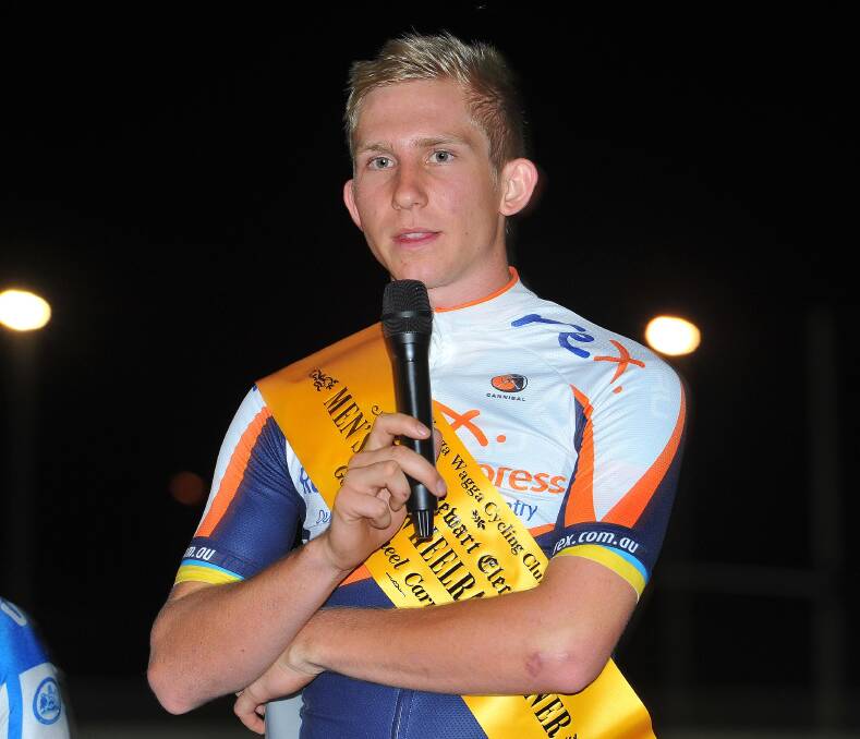 Cameron Scott after winning the 2016 Golden Wheel. 