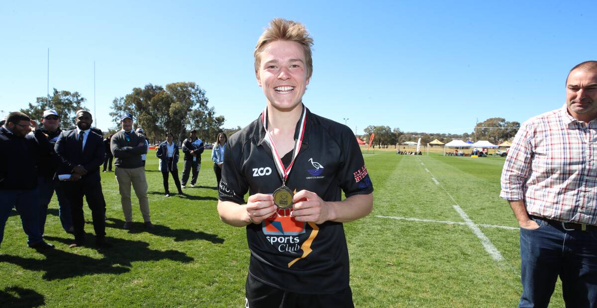 STANDOUT: Griffith scrum-half Bryn Francis won the McMullen Medal. Picture: Les Smith