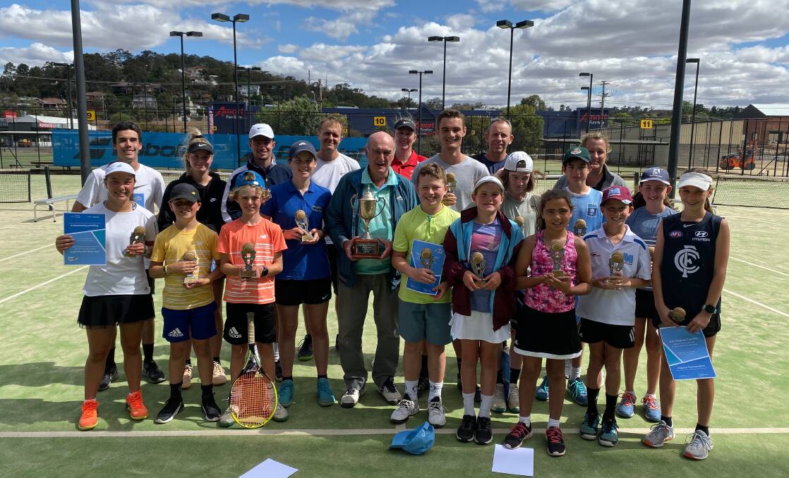 WINNERS: The Wagga team took out the John Ferguson Cup after it returned to the calendar at Jim Elphick Tennis Centre on Sunday. 