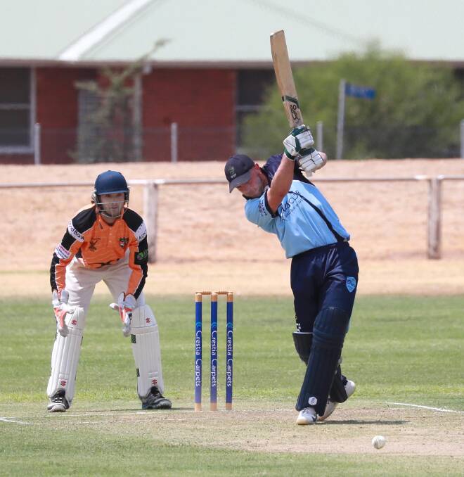 IN FORM: Brayden Ambler, pictured batting against Wagga RSL earlier this season, will be a key figure in South Wagga's top order this weekend. Picture: Les Smith