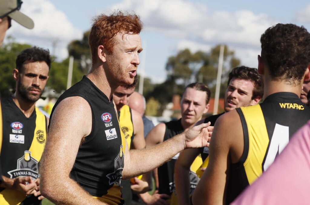 RETURN: Wagga Tigers coach Murray Stephenson has been named to make his return from a hamstring injury against Collingullie-Glenfield Park on Saturday. Picture: Les Smith
