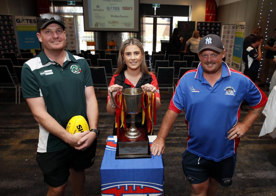 NEWCOMERS: Coolamon's Mitch Robinson, Marrar's Hannah Lenon and Turvey Park's Michael Ness. Picture: Les Smith 