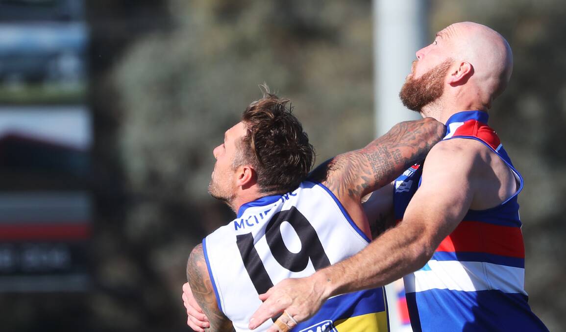 BACK IN KENNEL: Ruckman Shaun Allan (right) will return to Turvey Park next season. Picture: Emma Hillier