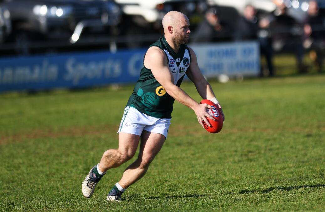 MILESTONE MAN: Jamie Maddox celebrated his 250th game for Coolamon with a home win over Collingullie-Glenfield Park on Saturday. Picture: 