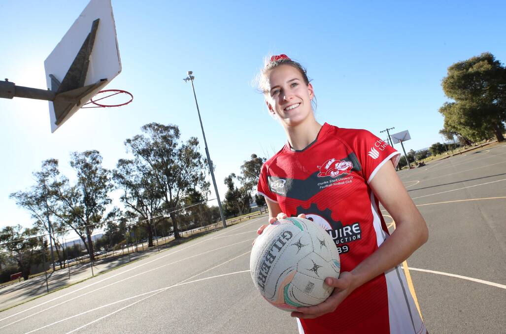 BACK AGAIN: Gun CSU defender Ashleigh O'Leary will return for the Bushsows this year if a Farrer League season is played. Picture: Les Smith