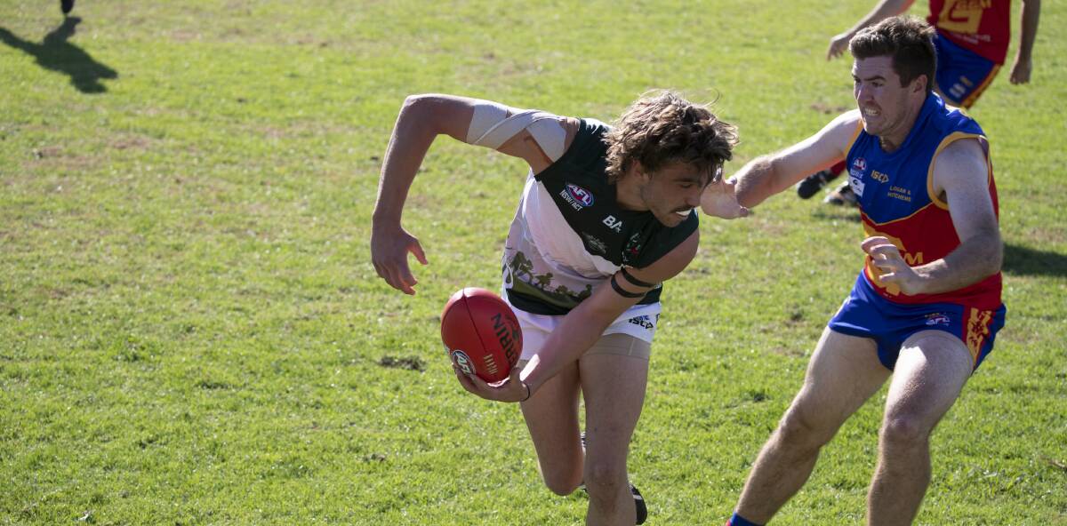 BIG BLOW: Coolamon's Bailey Wood looks likely to miss the rest of the season with a shoulder injury. Picture: Madeline Begley