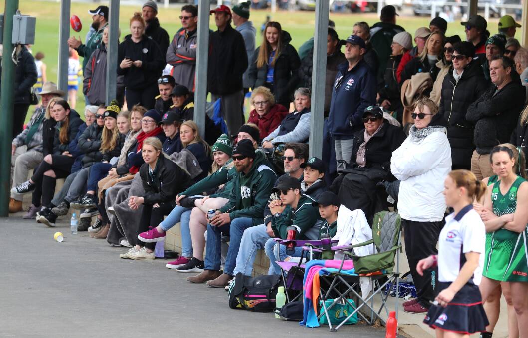 BIG SUPPORT: The crowd packed the stands for Coolamon's elimination final clash with Wagga Tigers on Sunday. Picture: Les Smith