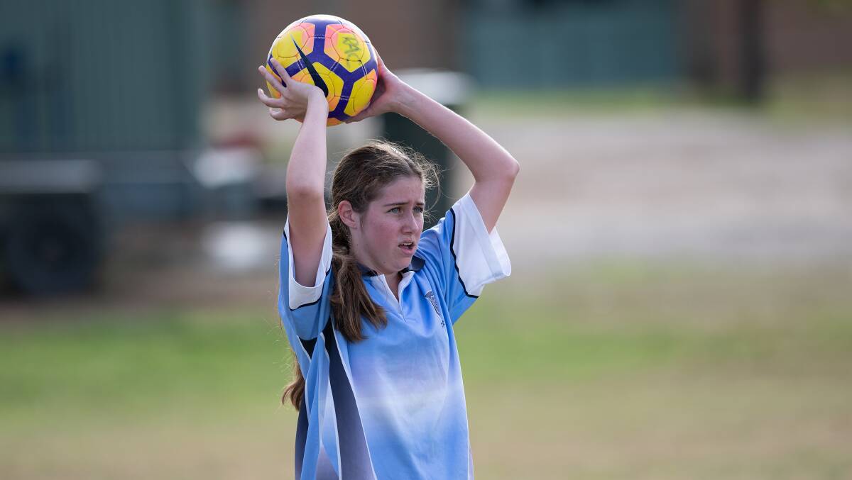 The Riverina Anglican College and Wagga High under-15 boys and girls teams clashed in the knockout soccer tournament on Tuesday.