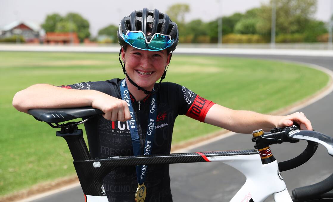 READY: Tolland Cycling Club's Rebel Brooker will compete in the National Road Championships in Ballarat. Picture: Emma Hillier
