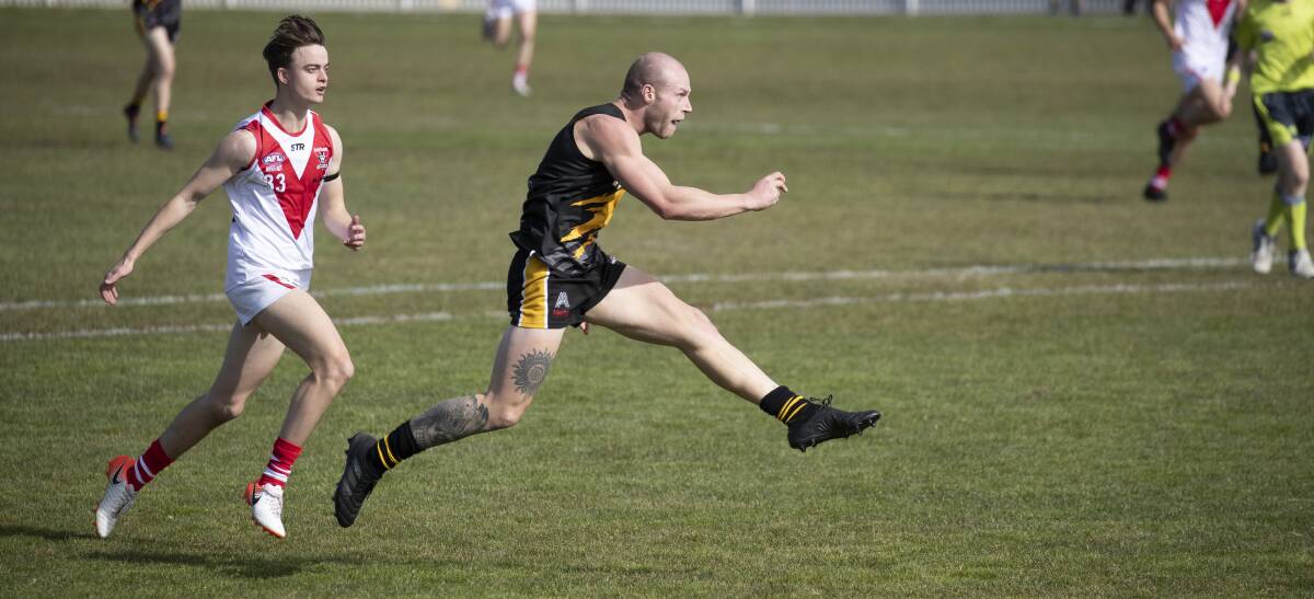 BACK IN RIVERINA: Lachie Highfield playing for Queanbeyan. Picture: Sitthixay Ditthavong/Canberra Times 