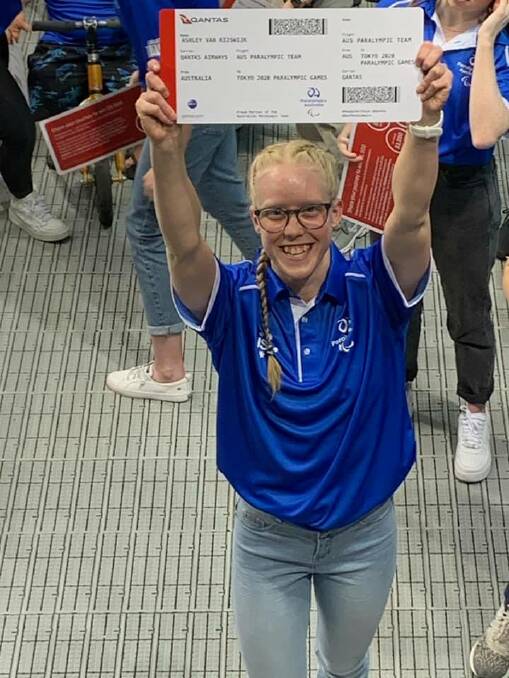TOKYO BOUND: Tumut swimmer and Wagga Swim Club member Ashley Van Rijswick has been chosen in Australia's Paralympics squad. 