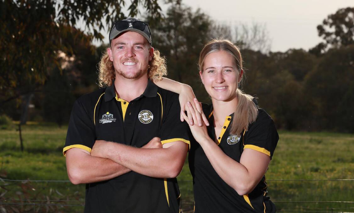 Wagga Tigers couple Brendan Myers and Rhiannon Podmore. Picture: Les Smith