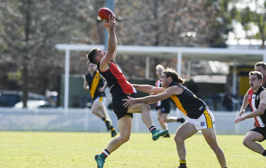 BOOST: MCUE recruit Nelson Foley in action for Ainslie in the Canberra competition. Picture: Elesa Kurtz/Canberra Times
