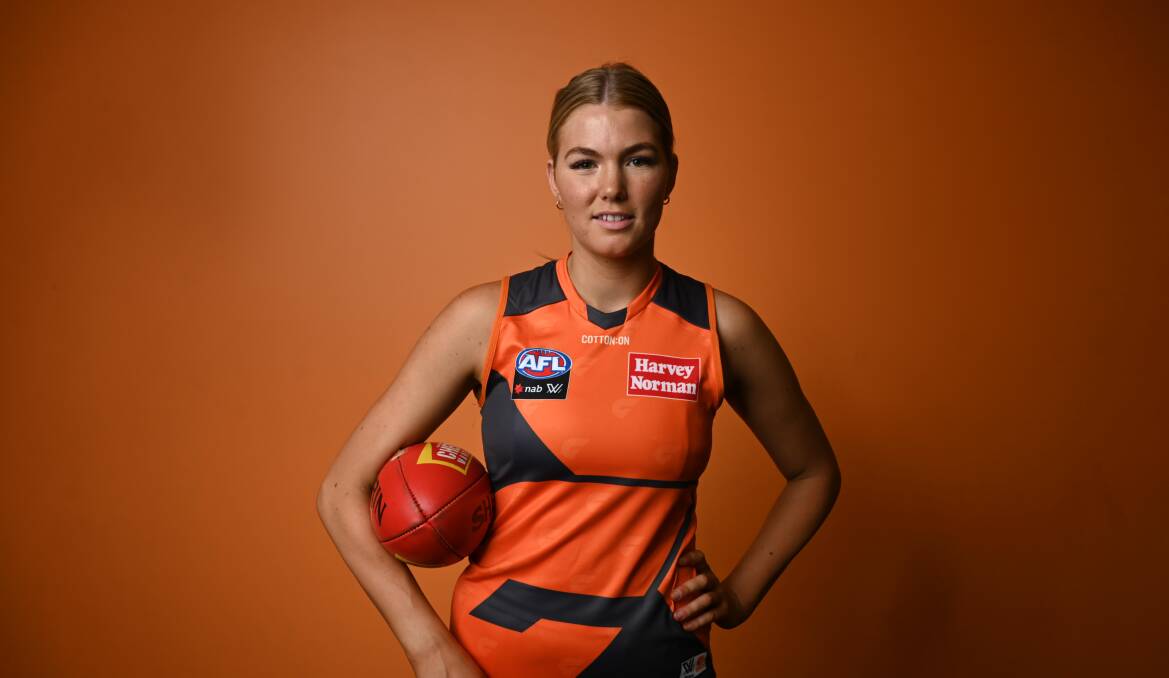 READY TO GO: Wagga product Ally Morphett will make her AFLW debut for GWS Giants on Sunday. Picture: GWS Giants 
