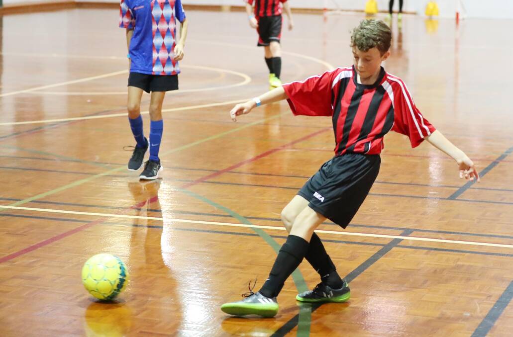 FUTSAL CUP: Gabriel James competing in the 2018 edition of the Wagga Futsal Cup, which returns this weekend. Picture: Kieren L. Tilly