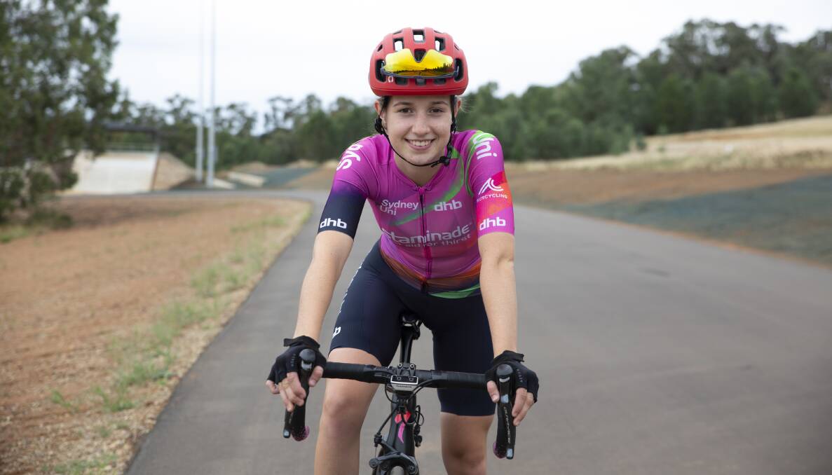 EUROPE BOUND: Wagga cyclist Bronte Stewart has been selected in an under-19 development team to race in Europe. Picture: Madeline Begley 