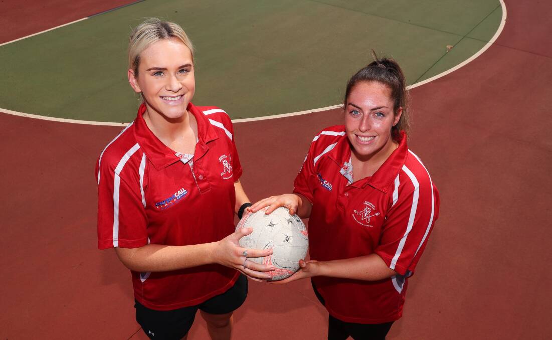 NEW RERUITS: Ella Finemore and Lily Wild have joined Collingullie-Glenfield Park for the upcoming Riverina League season. Picture: Emma Hillier