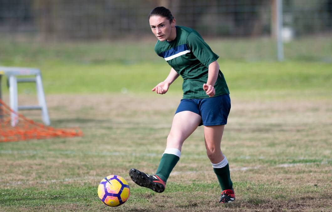 TOUGH LOSS: TRAC defender Casey Smith was one of her team's best in their 5-0 loss to Albury. 