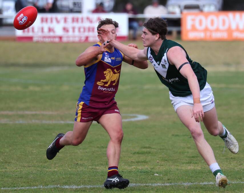 HEADED SOUTH: Coolamon's Liam Delahunty (right) will play for Port Melbourne next year. Picture: Les Smith