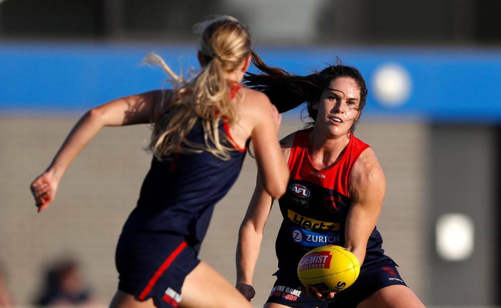 Gabby Colvin at Melbourne training. Picture: Getty Images