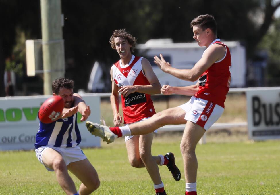 The Demons were too strong at Crossorads Oval. Pictures: Les Smith