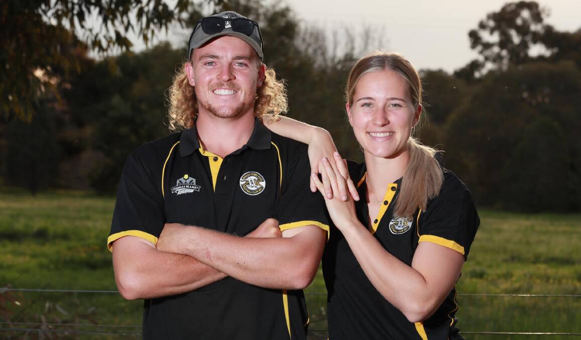 DEPARTING: Wagga Tigers couple Brendan Myers and Rhiannon Podmore. Picture: Les Smith