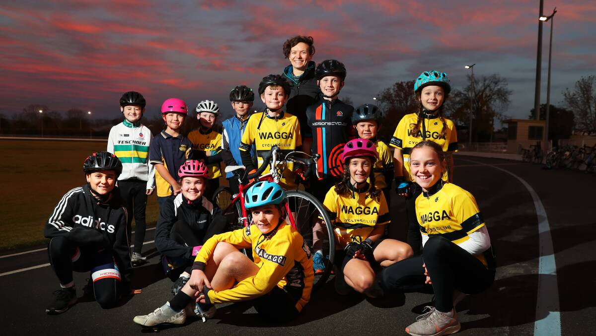 MEMORIES: Wagga Cycling Club members at the track last year. 
