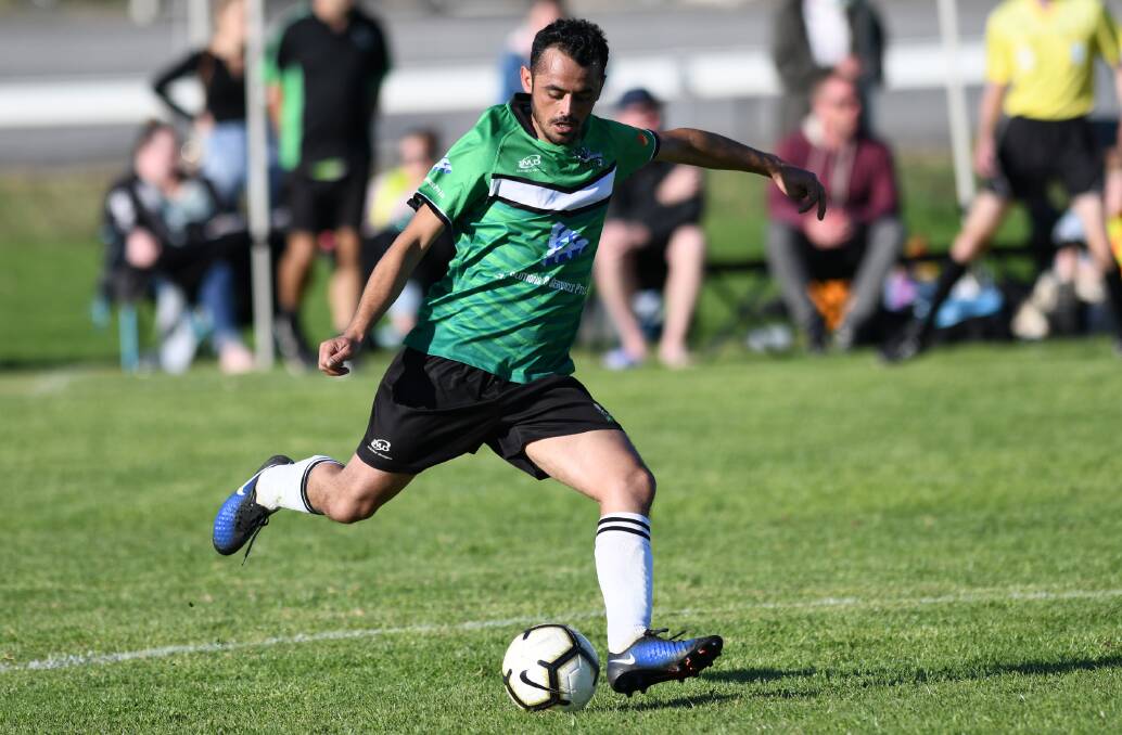 SEASON RETURN: Mazbam Sulaiman in action for South Wagga last year. 
