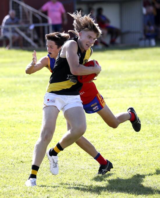 IMPACT: Cooper Pavitt kicked five goals in Saturday's trouncing of Griffith. Picture: Les Smith