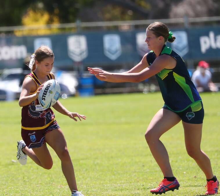 The Wagga Vipers under-14 girls got their Junior State Cup Southern Conference campaign off to an ideal start at Jubilee Park on Friday. Pictures: Emma Hillier