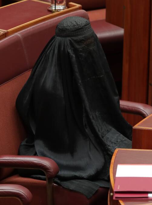 Sad that it takes a burqa to unite politicians