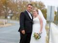 The wedding of Ellie Maslin and Patrick Walsh. Picture: Jason Robins Photography, Albury 